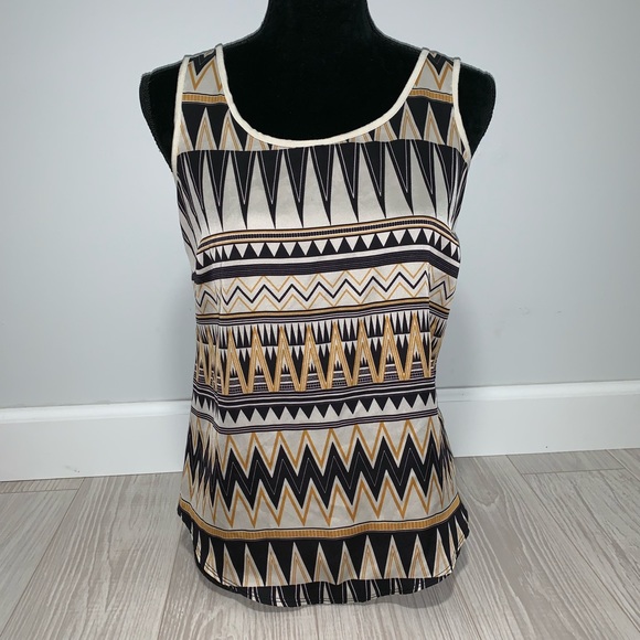 A.N.A satin multicolored tank top size PM - Picture 2 of 5